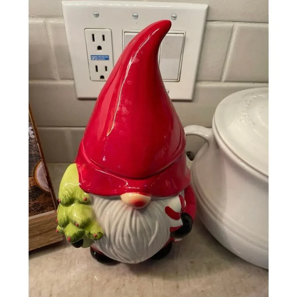 American Atelier gnome cookie jar super cute! 10-1/2